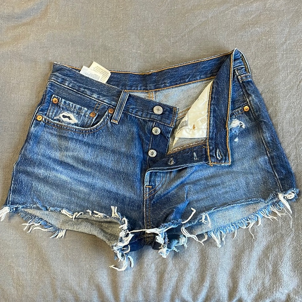 Levi’s Denim High-Rise Shorts
